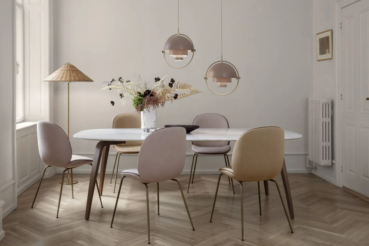 Discount GUBI 9602 Vloerlamp Naturel