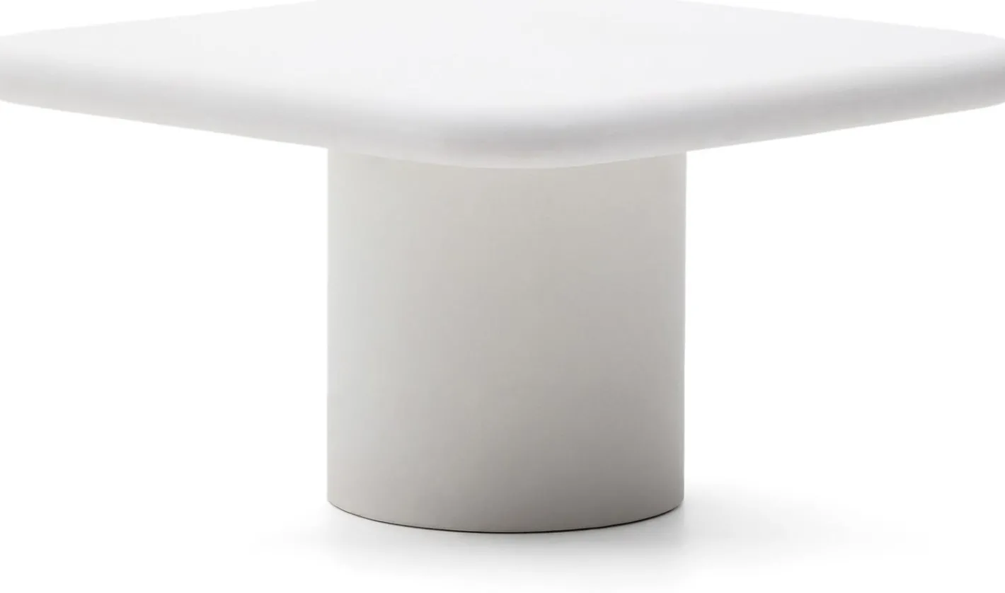Online Kave Home Addaia Vierkante Eettafel Wit