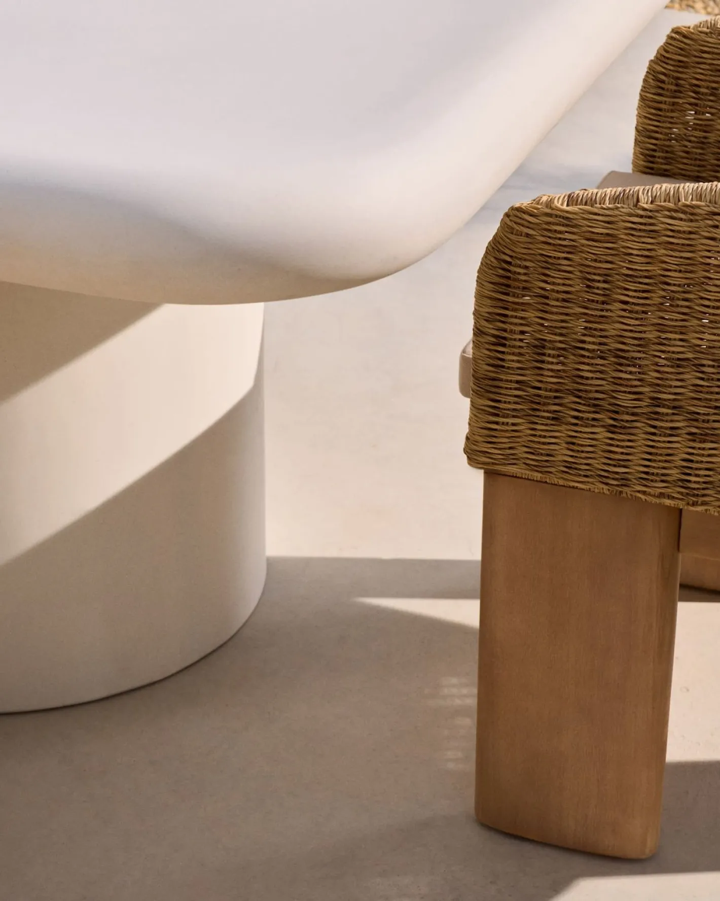 Online Kave Home Addaia Vierkante Eettafel Wit