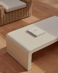 Online Kave Home Aiguablava Rechthoekige Salontafel Wit