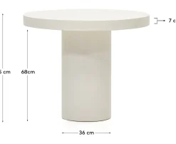 Kave Home Aiguablava S Tuintafel Wit