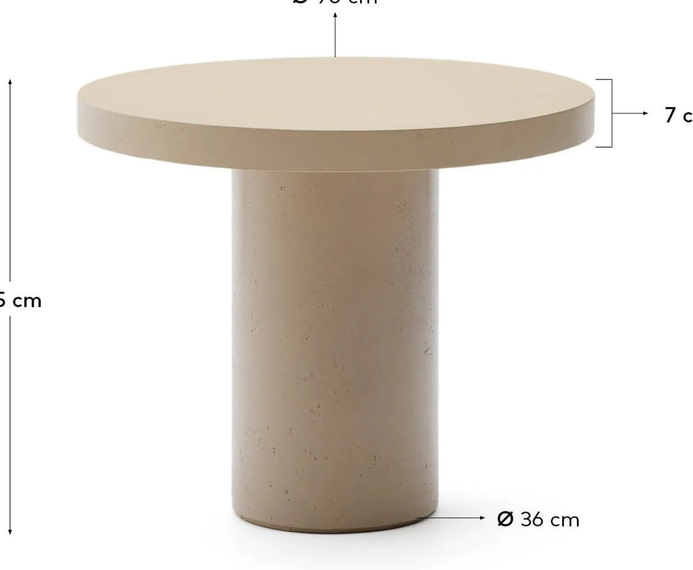 Online Kave Home Aiguablava S Tuintafel Beige