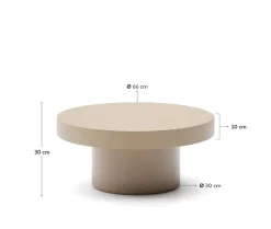 New Kave Home Aiguablava Salontafel Beige
