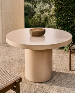 Kave Home Aiguablava Tuintafel Beige