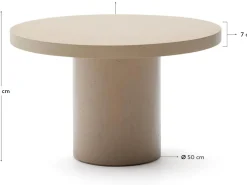 Kave Home Aiguablava Tuintafel Beige