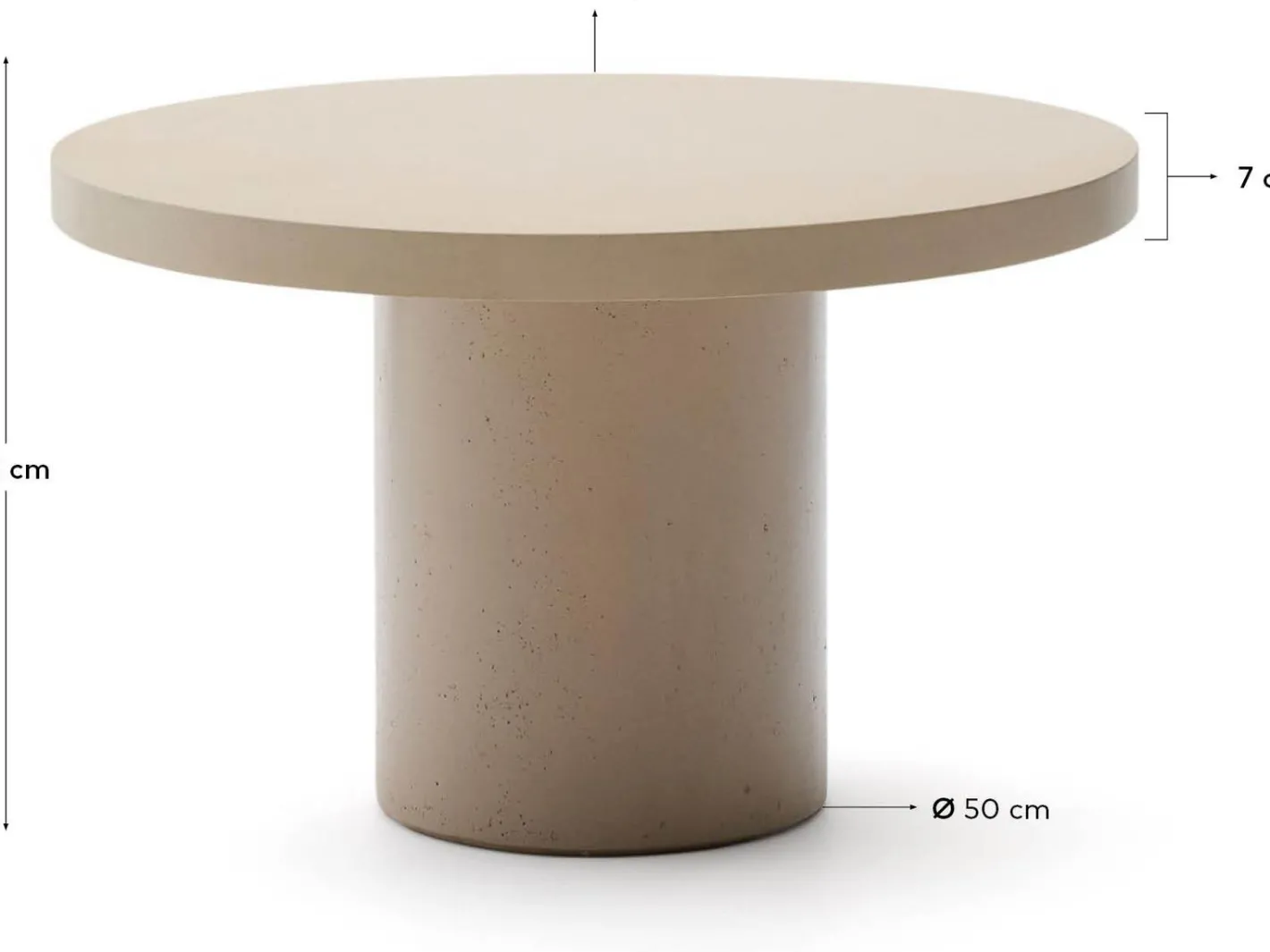 Kave Home Aiguablava Tuintafel Beige