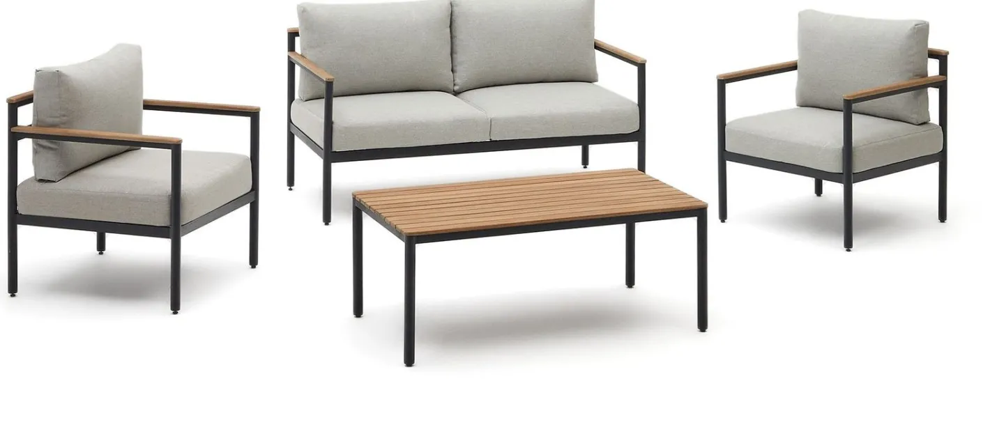 Online Kave Home Aiguafreda Loungeset Grijs