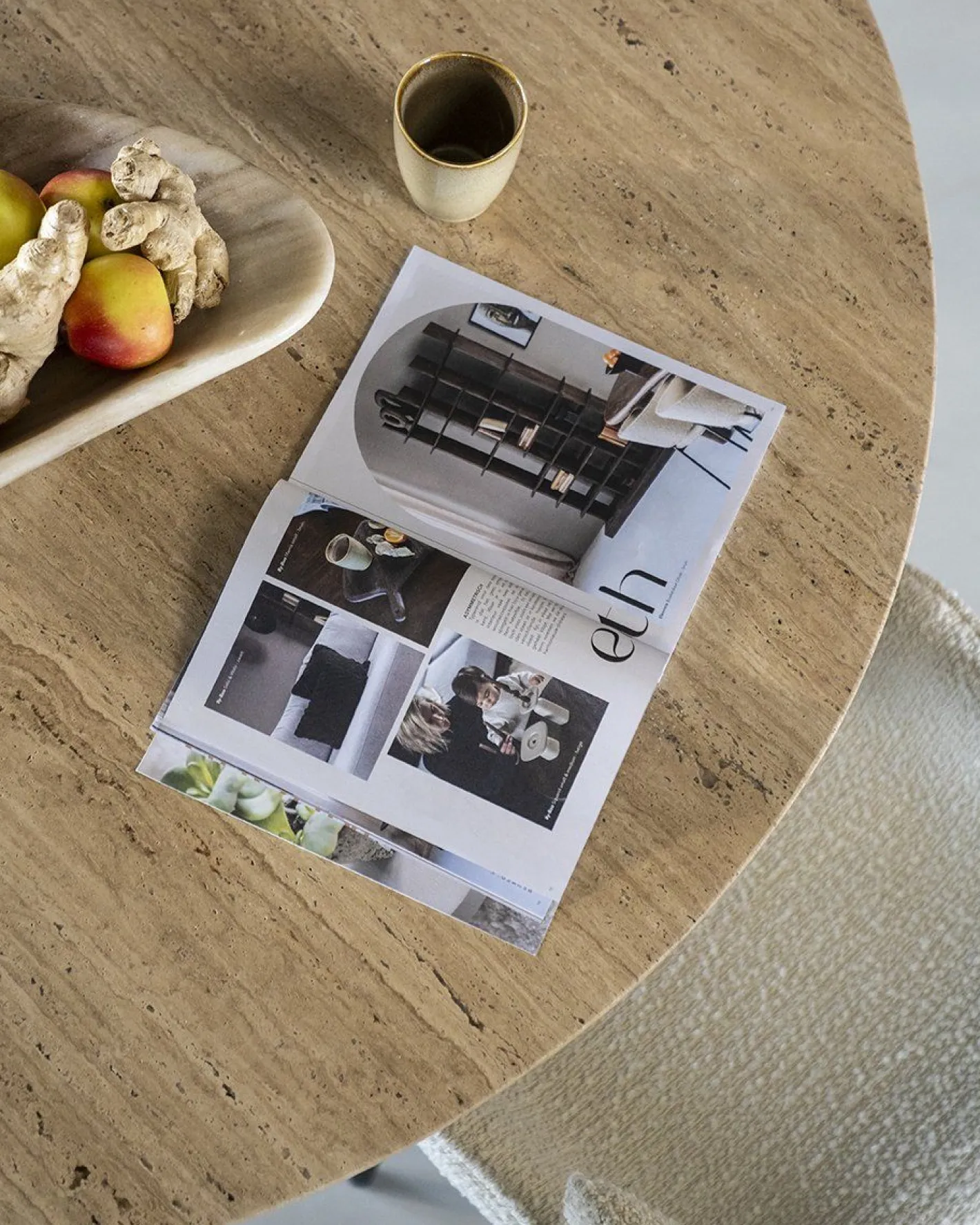 Discount Eleonora Aikin Eettafel Beige, Creme, Bruin