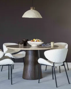 Discount Eleonora Aikin Eettafel Beige, Creme, Bruin