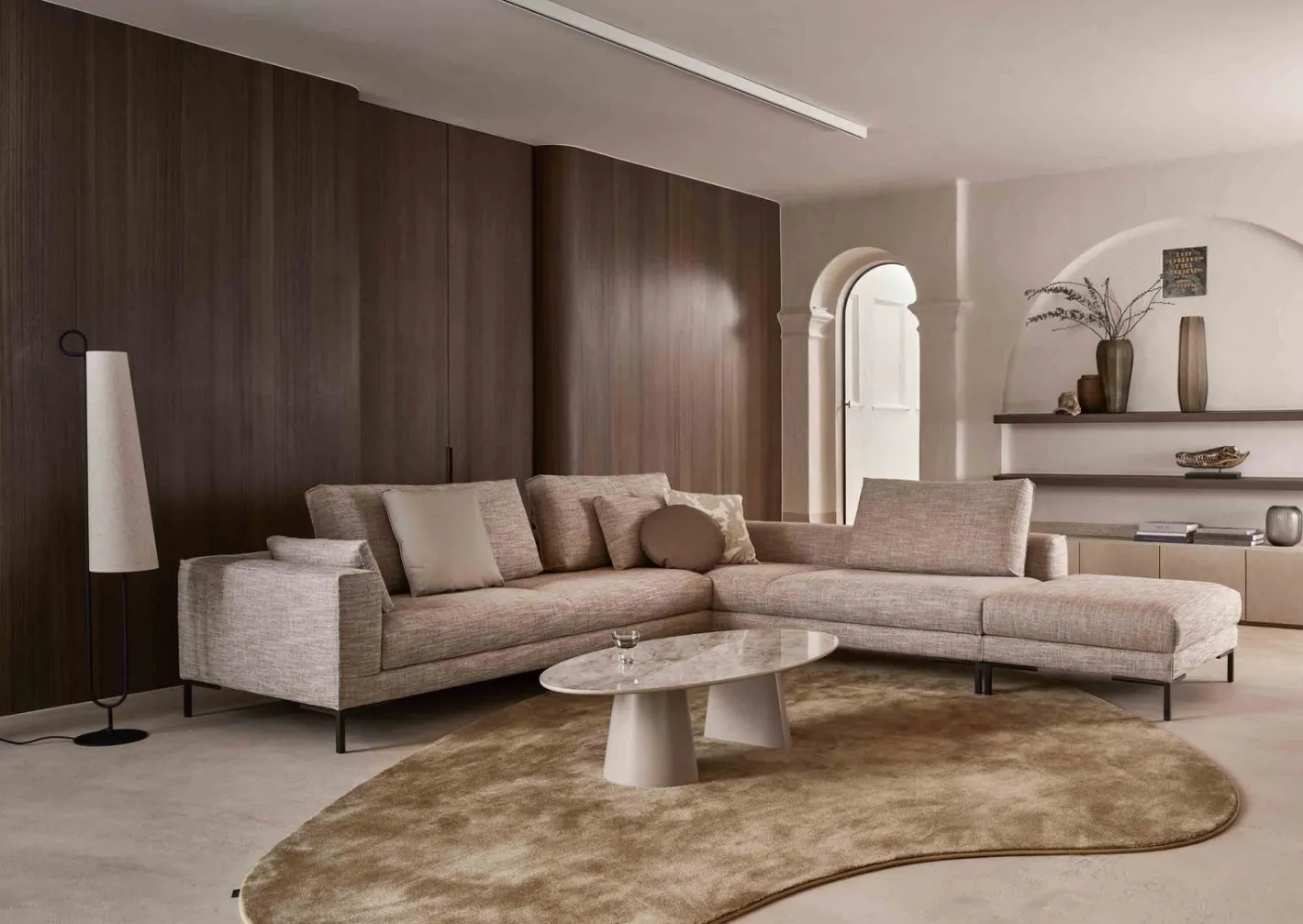 Design on Stock Aikon Lounge 24 Hoekbank Beige