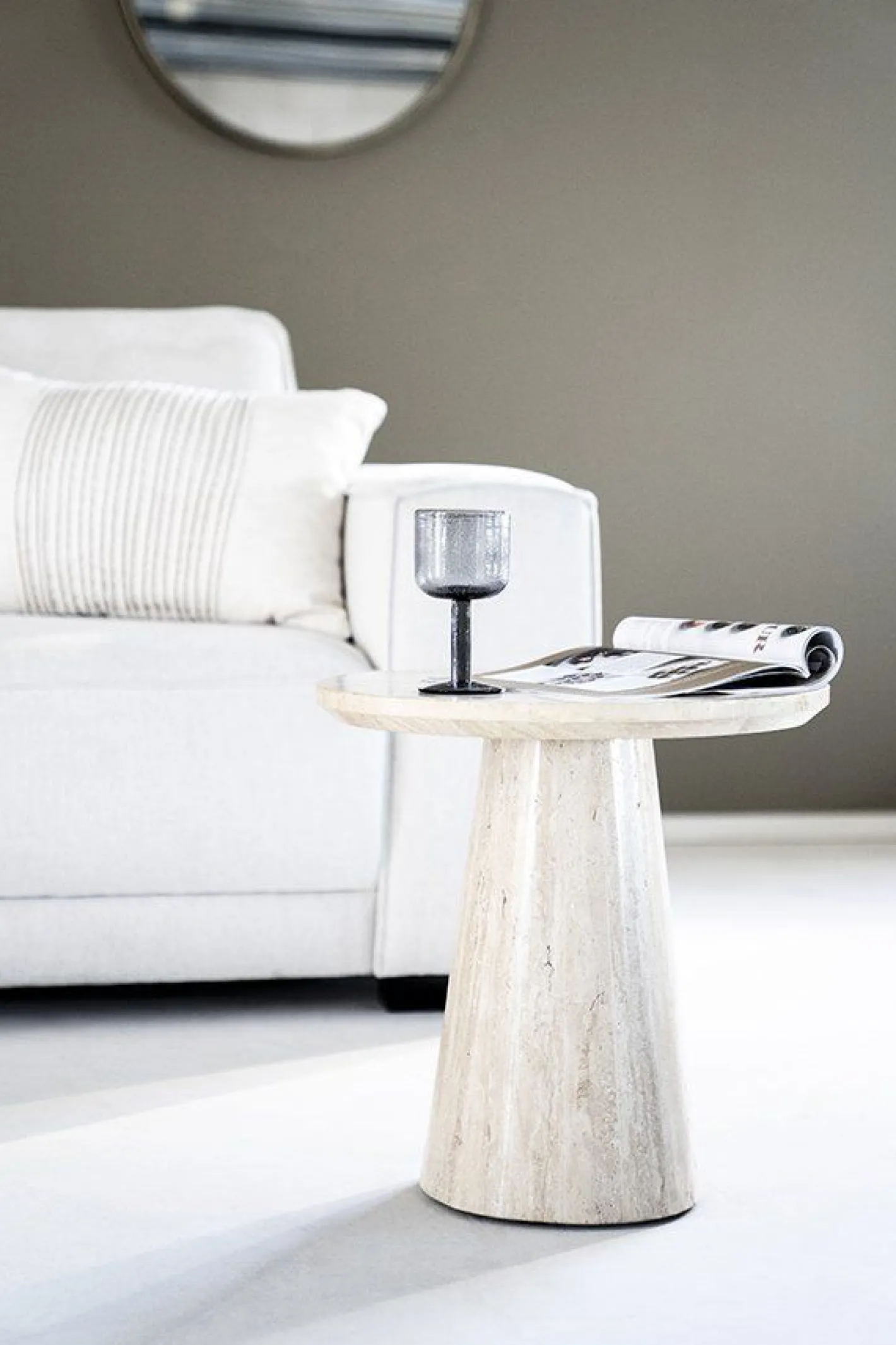 Outlet Eleonora Aime Bijzettafel Beige