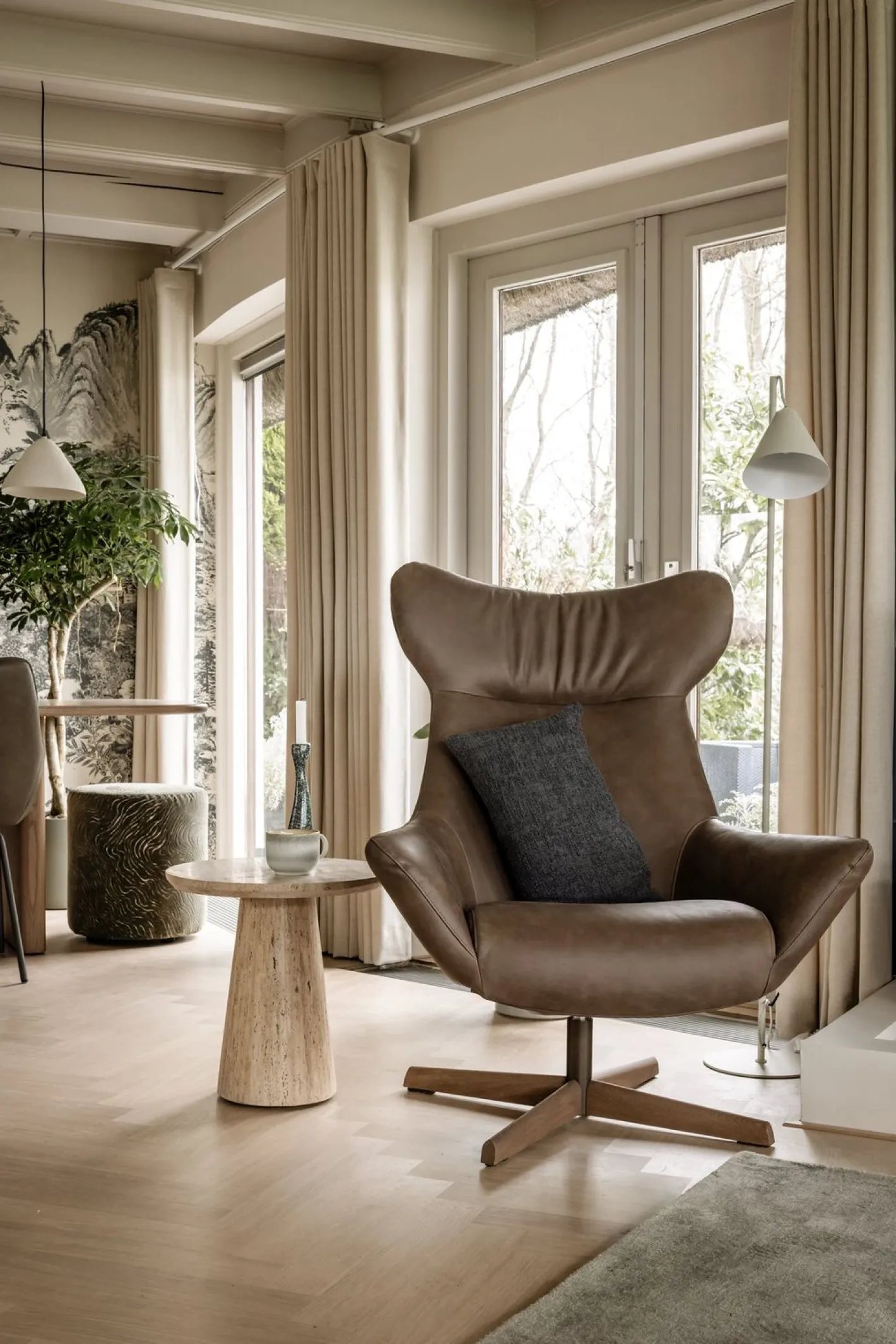 Outlet Eleonora Aime Bijzettafel Beige