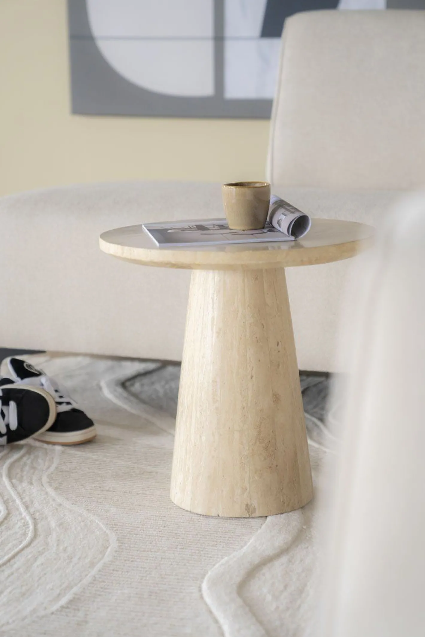 Outlet Eleonora Aime Bijzettafel Beige