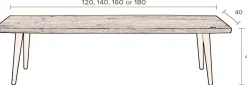 Sale Dutchbone Alagon Eetkamerbank