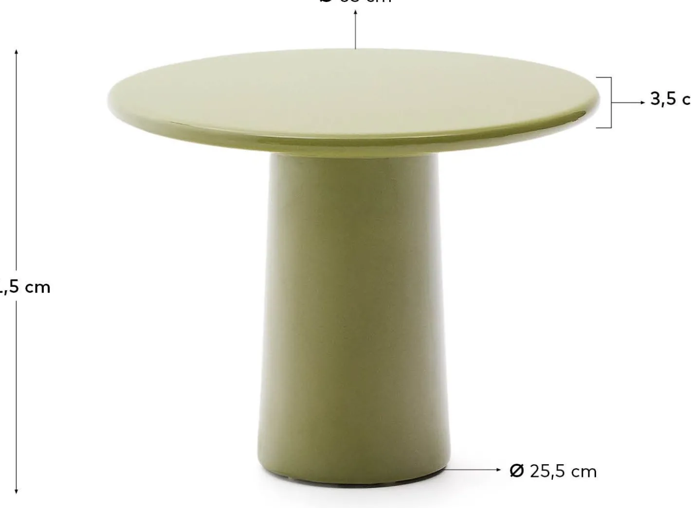Discount Kave Home Albanella Salontafel Groen