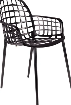New Zuiver Albert Kuip Garden (set van 2) Eetkamerstoel Black