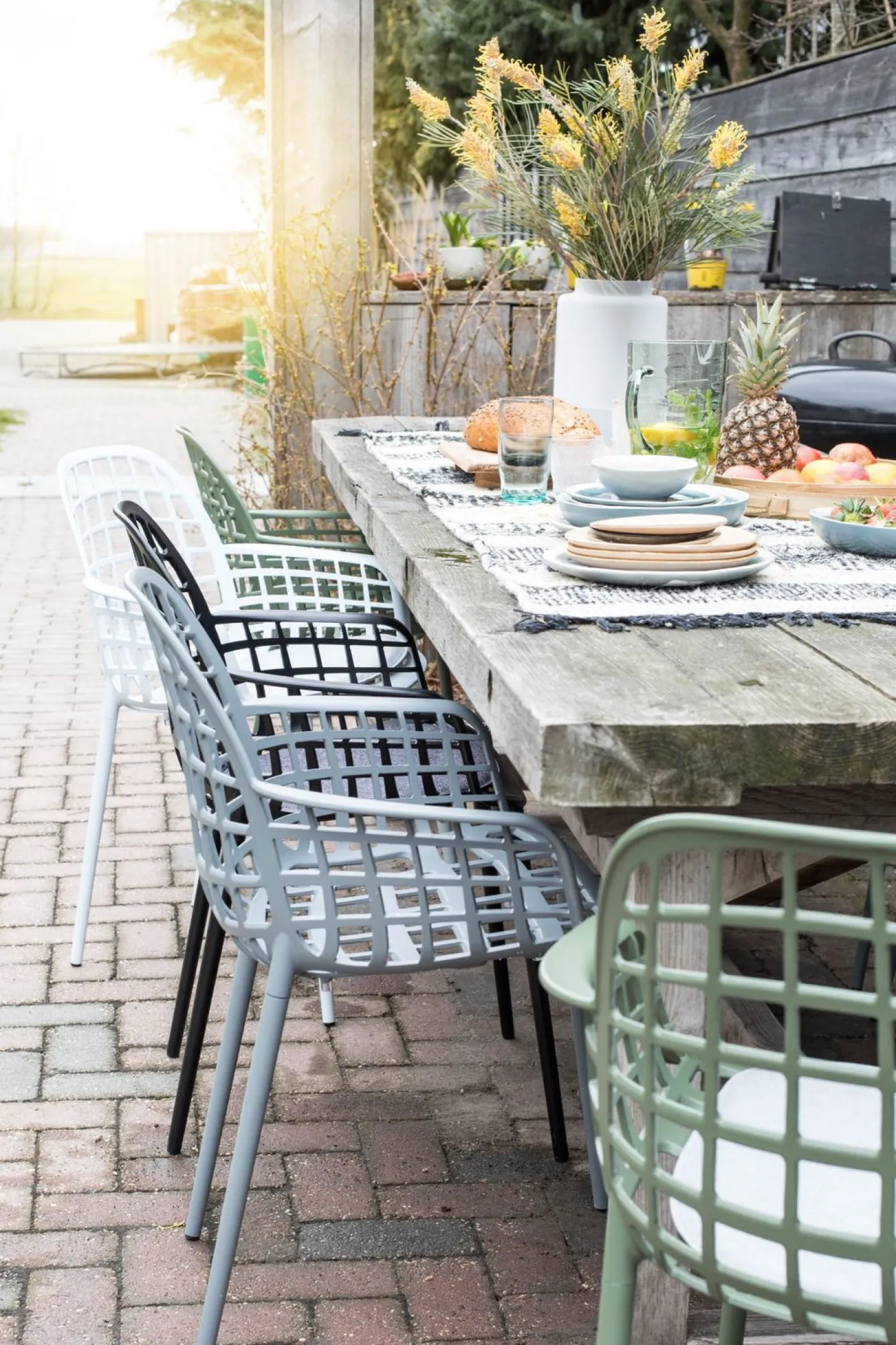 New Zuiver Albert Kuip Garden (set van 2) Eetkamerstoel Black