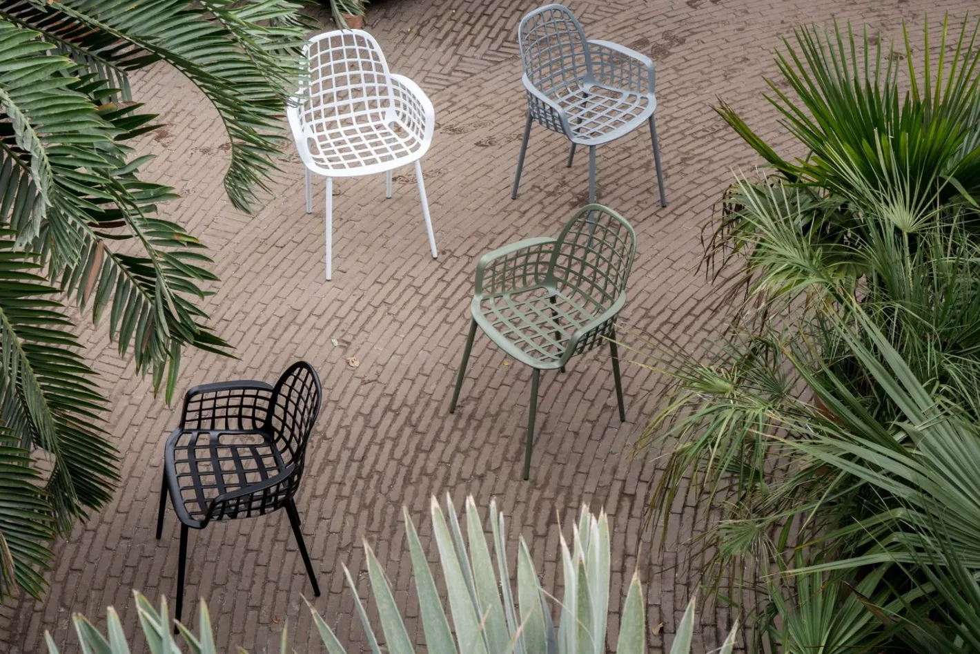 New Zuiver Albert Kuip Garden (set van 2) Eetkamerstoel Black