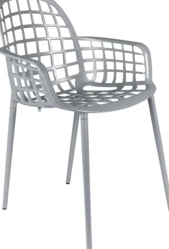Online Zuiver Albert Kuip Garden (set van 2) Eetkamerstoel Light Grey