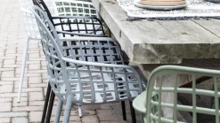 Online Zuiver Albert Kuip Garden (set van 2) Eetkamerstoel Light Grey