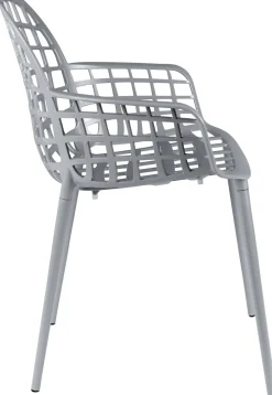 Online Zuiver Albert Kuip Garden (set van 2) Eetkamerstoel Light Grey