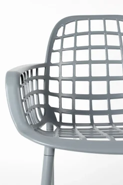 Online Zuiver Albert Kuip Garden (set van 2) Eetkamerstoel Light Grey