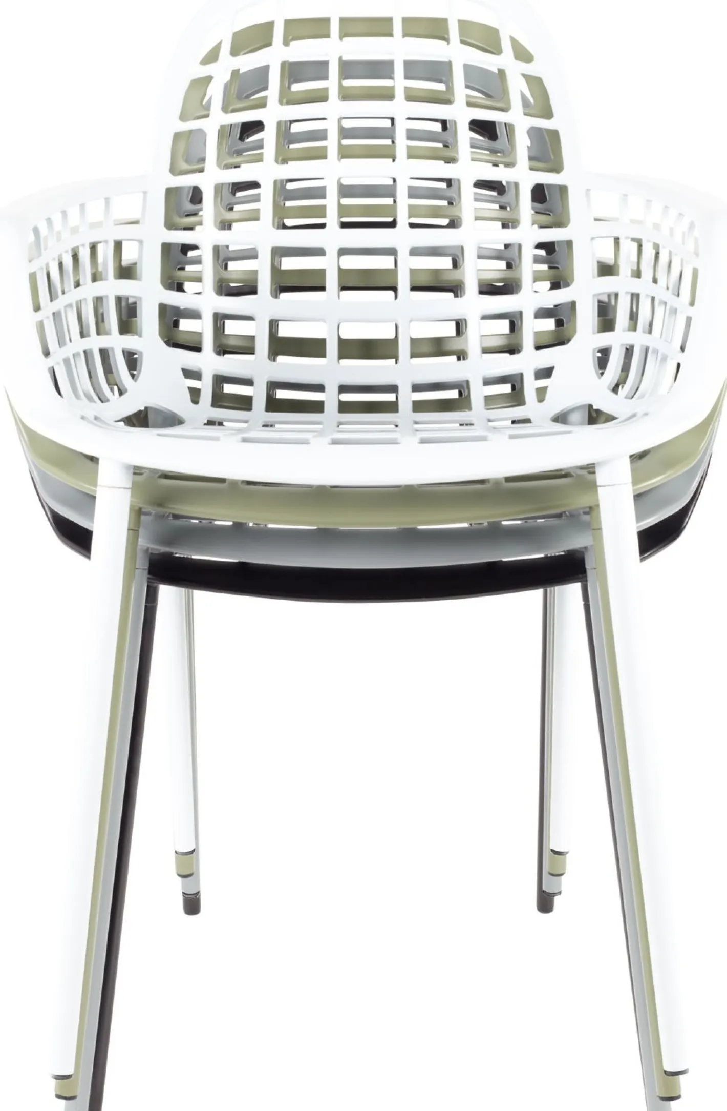Online Zuiver Albert Kuip Garden (set van 2) Eetkamerstoel Light Grey
