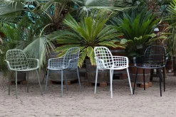 Online Zuiver Albert Kuip Garden (set van 2) Eetkamerstoel Light Grey
