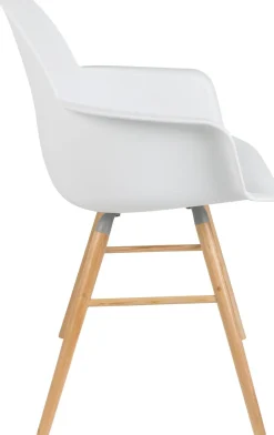 Outlet Zuiver Albert Kuip (set van 2) Armstoel White