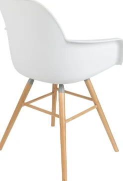 Outlet Zuiver Albert Kuip (set van 2) Armstoel White