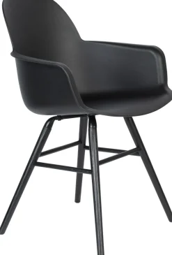 Best Zuiver Albert Kuip (set van 2) Armstoel Zwart