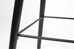 Outlet Zuiver Albert Kuip (set van 2) Barkruk Zwart