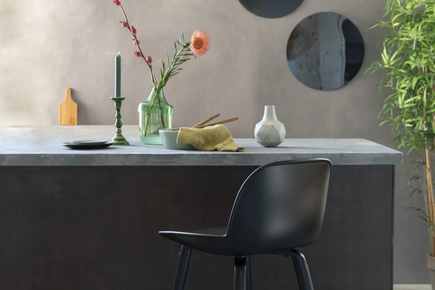 Outlet Zuiver Albert Kuip (set van 2) Barkruk Zwart