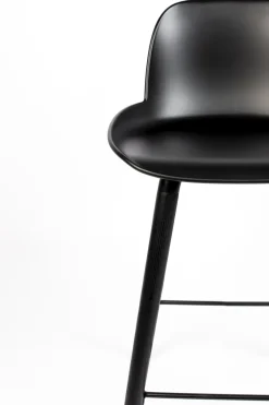 Outlet Zuiver Albert Kuip (set van 2) Barkruk Zwart