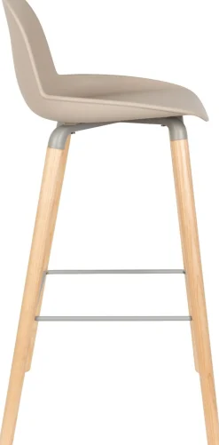 Zuiver Albert Kuip (set van 2) Barkruk taupe