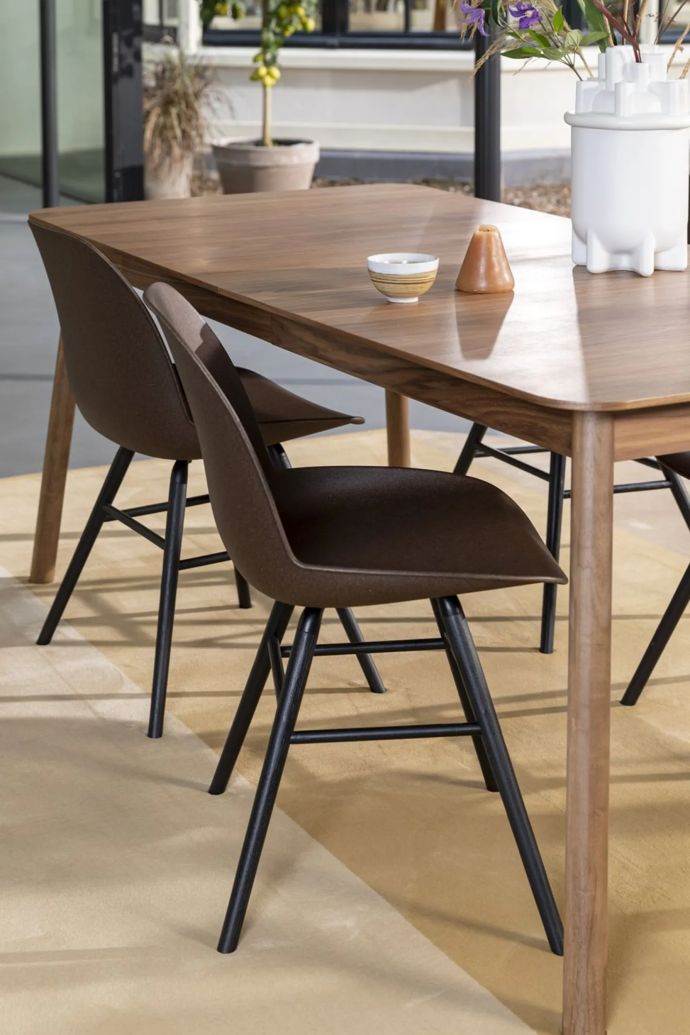 Best Zuiver Albert Kuip (set van 2) Eetkamerstoel Coffee