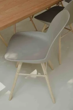 Clearance Zuiver Albert Kuip (set van 2) Eetkamerstoel taupe