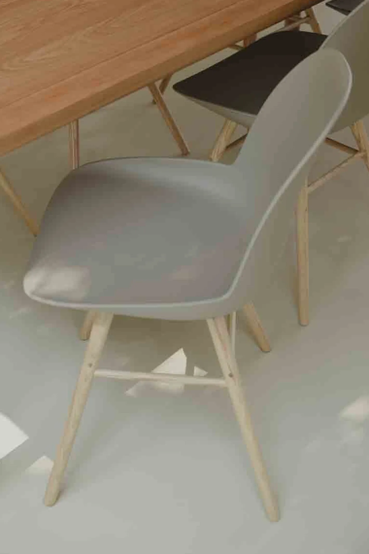 Clearance Zuiver Albert Kuip (set van 2) Eetkamerstoel taupe