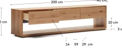 Hot Kave Home Alguema Tv-meubel Naturel