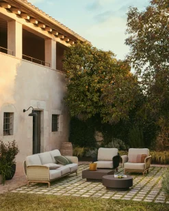 Outlet Kave Home Alipa Outdoor Fauteuil Ecru