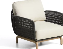 Clearance Kave Home Alipa Outdoor Fauteuil Antraciet
