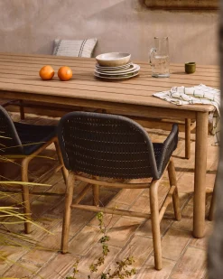 Online Kave Home Alipa Tuin Armstoel Antraciet