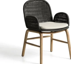 Online Kave Home Alipa Tuin Armstoel Antraciet