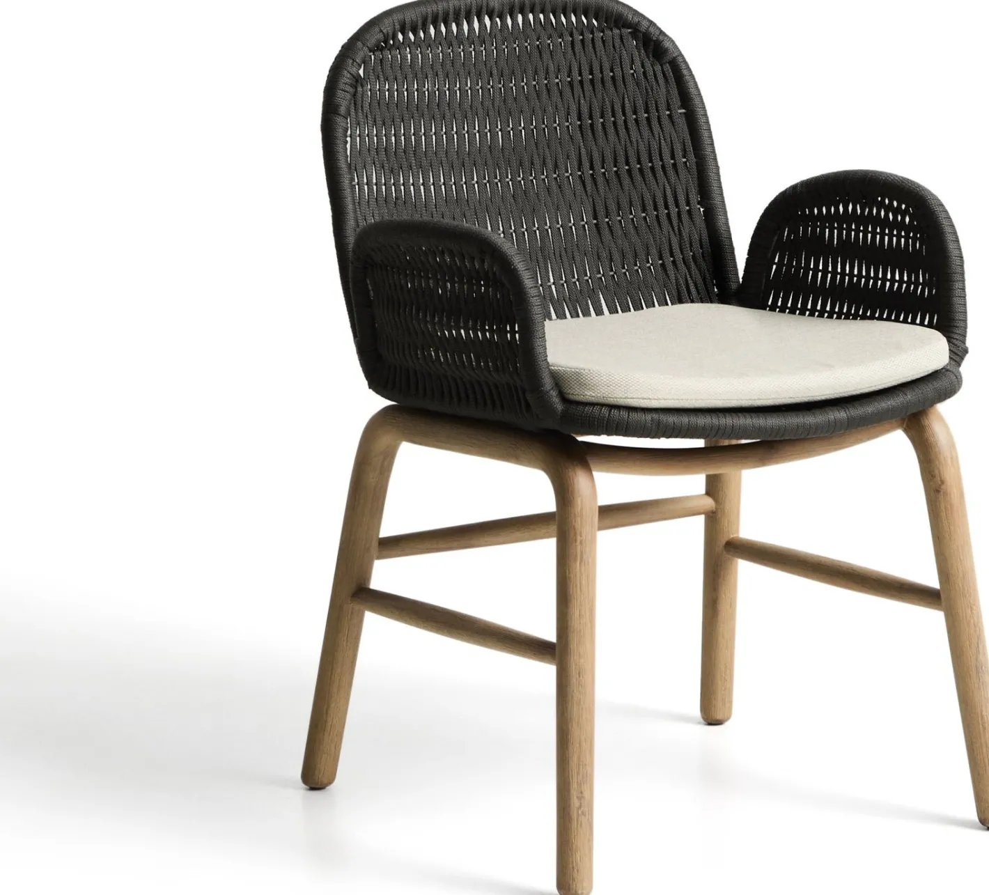 Online Kave Home Alipa Tuin Armstoel Antraciet