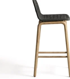 Outlet Kave Home Alipa Tuin Barkruk Antraciet