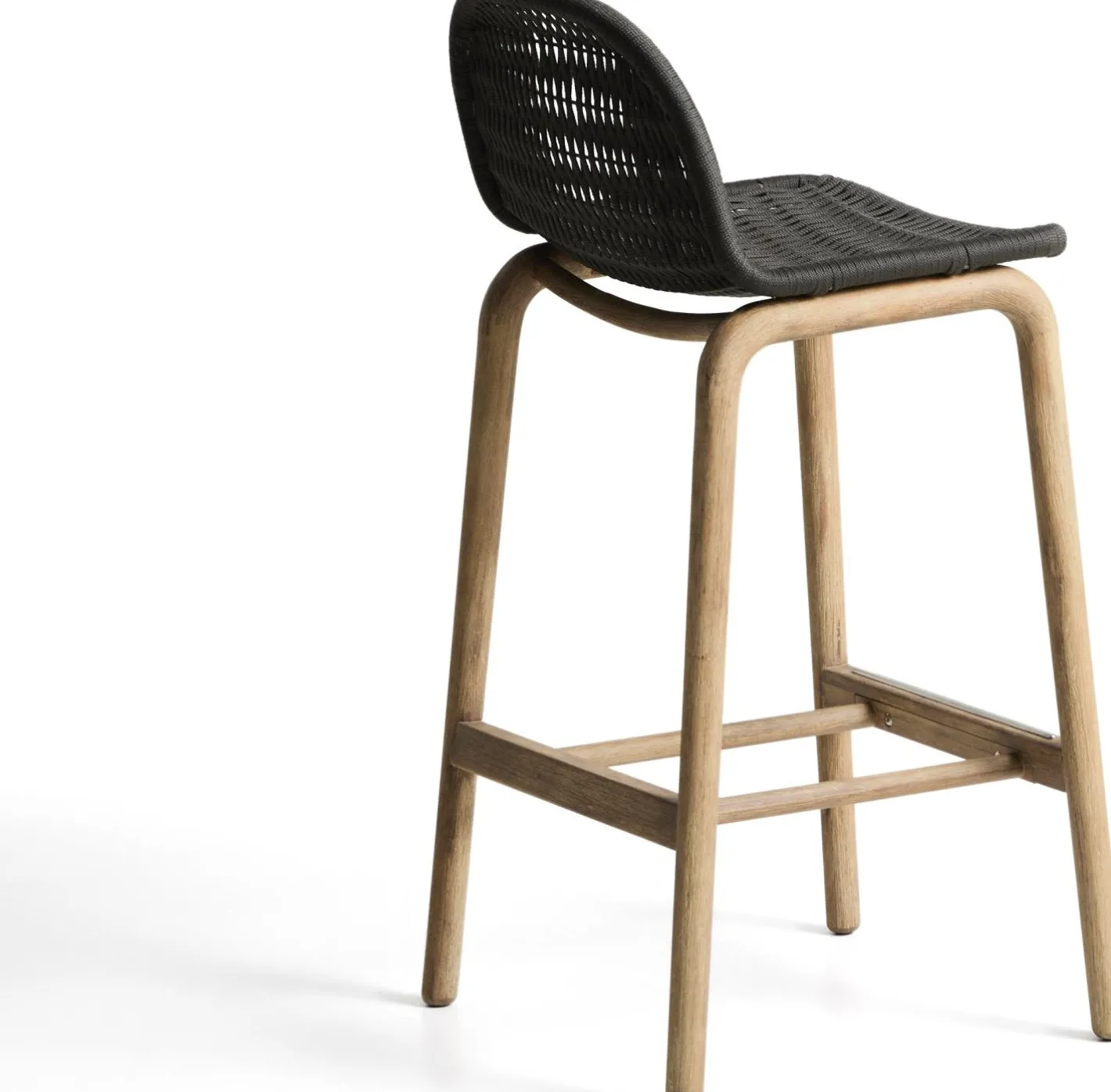 Outlet Kave Home Alipa Tuin Barkruk Antraciet