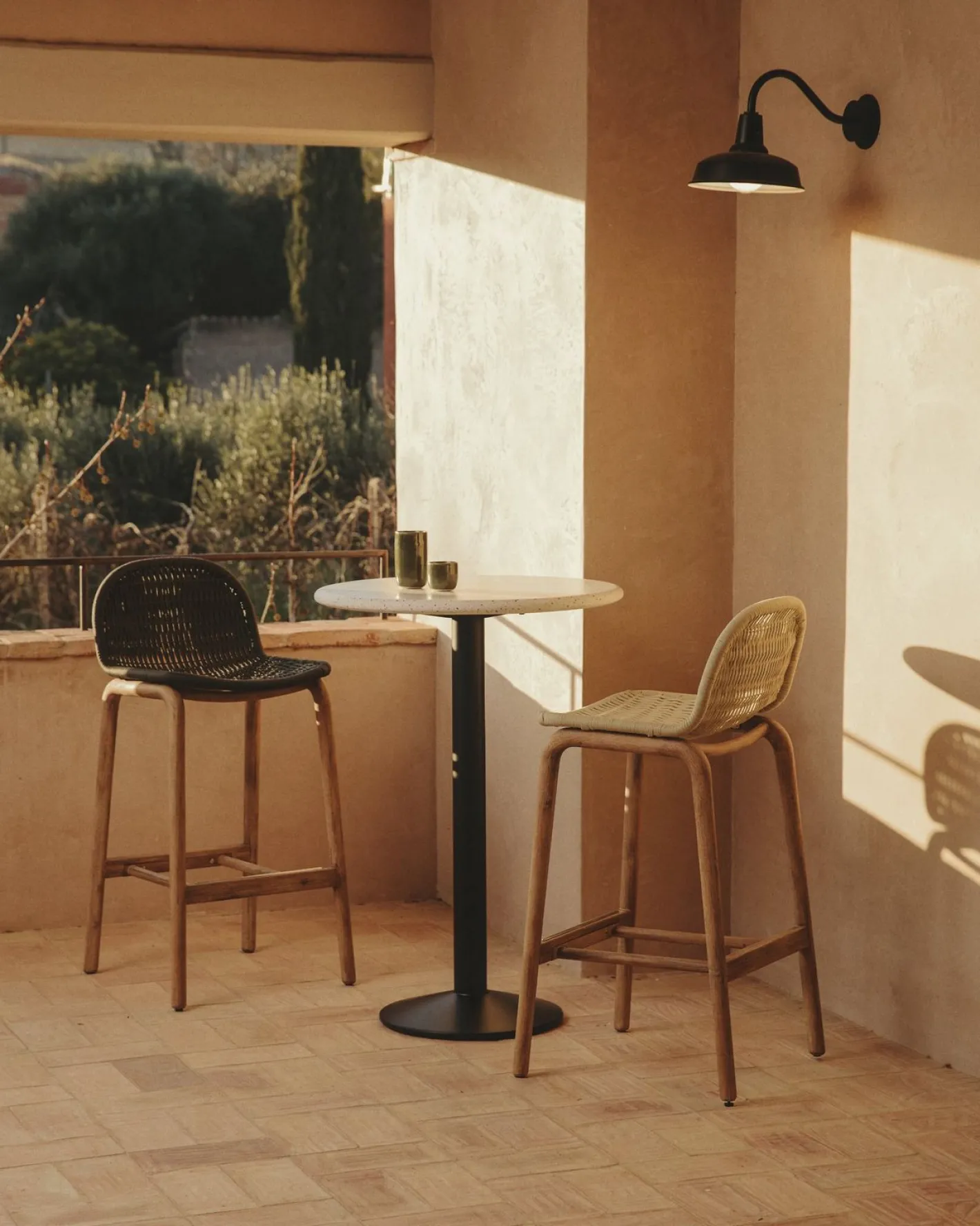 Hot Kave Home Alipa Tuin Barkruk Ecru