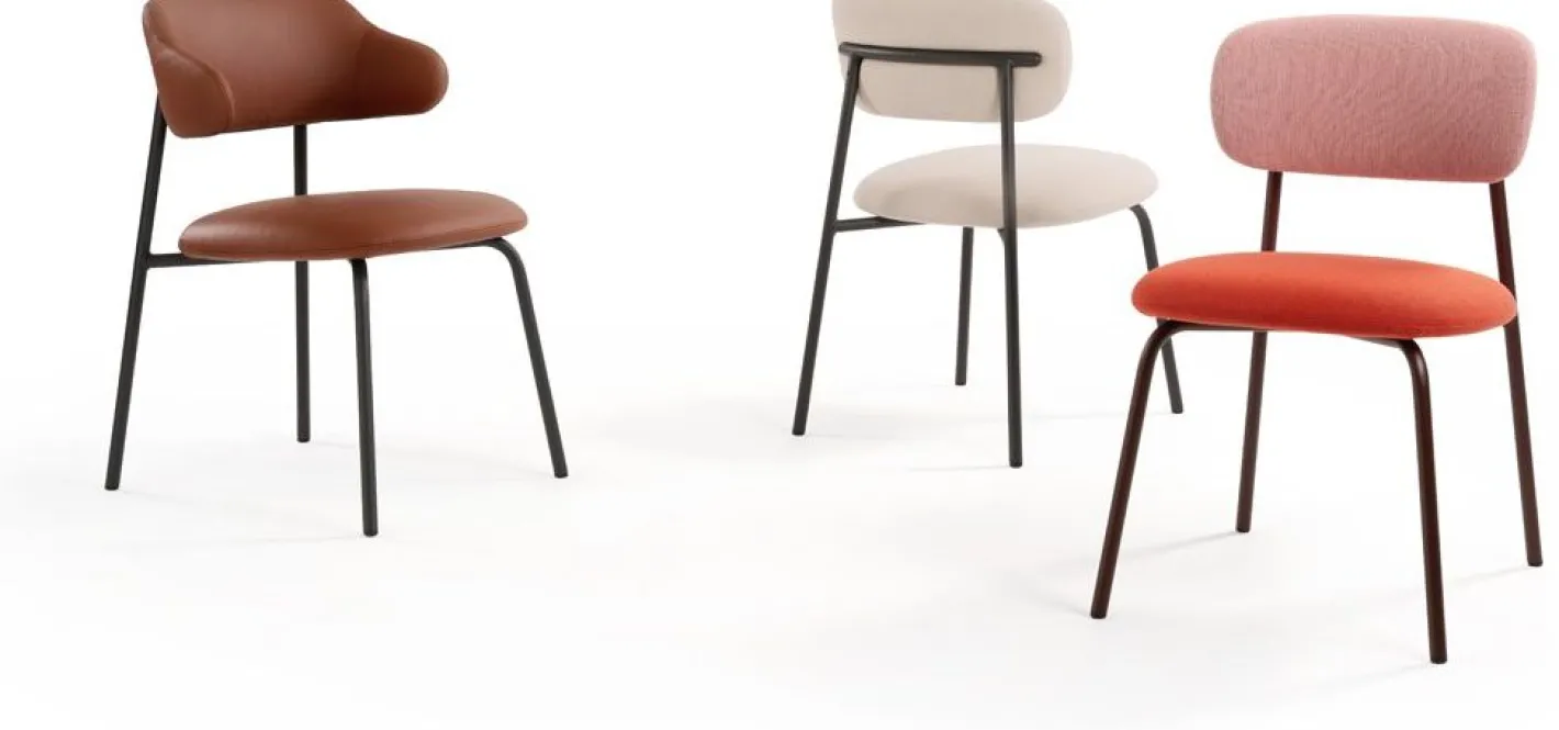 Discount Artifort Aloa Eetkamerstoel Roze, Rood