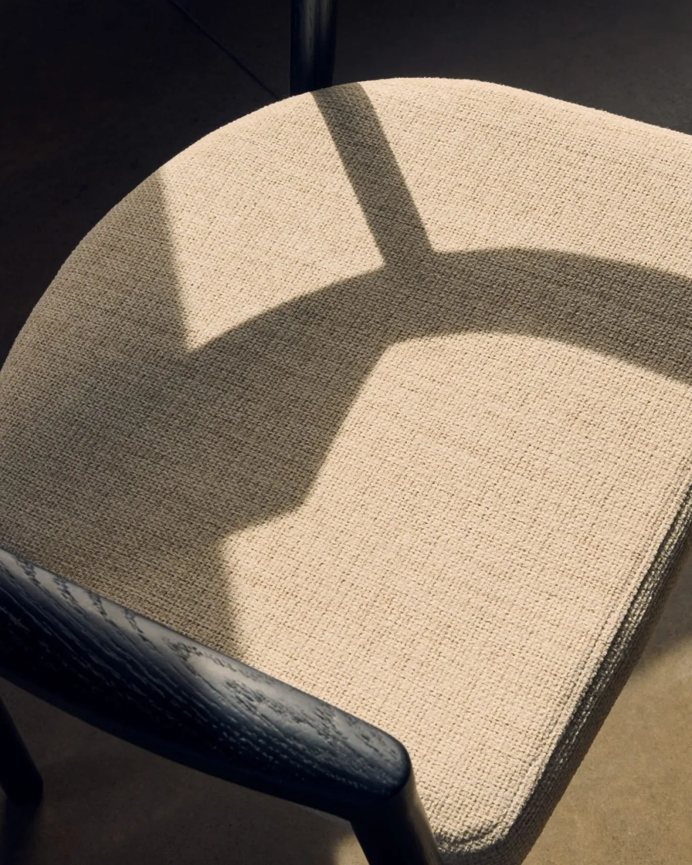 Best Kave Home Alocs Eetkamerstoel Beige, Zwart