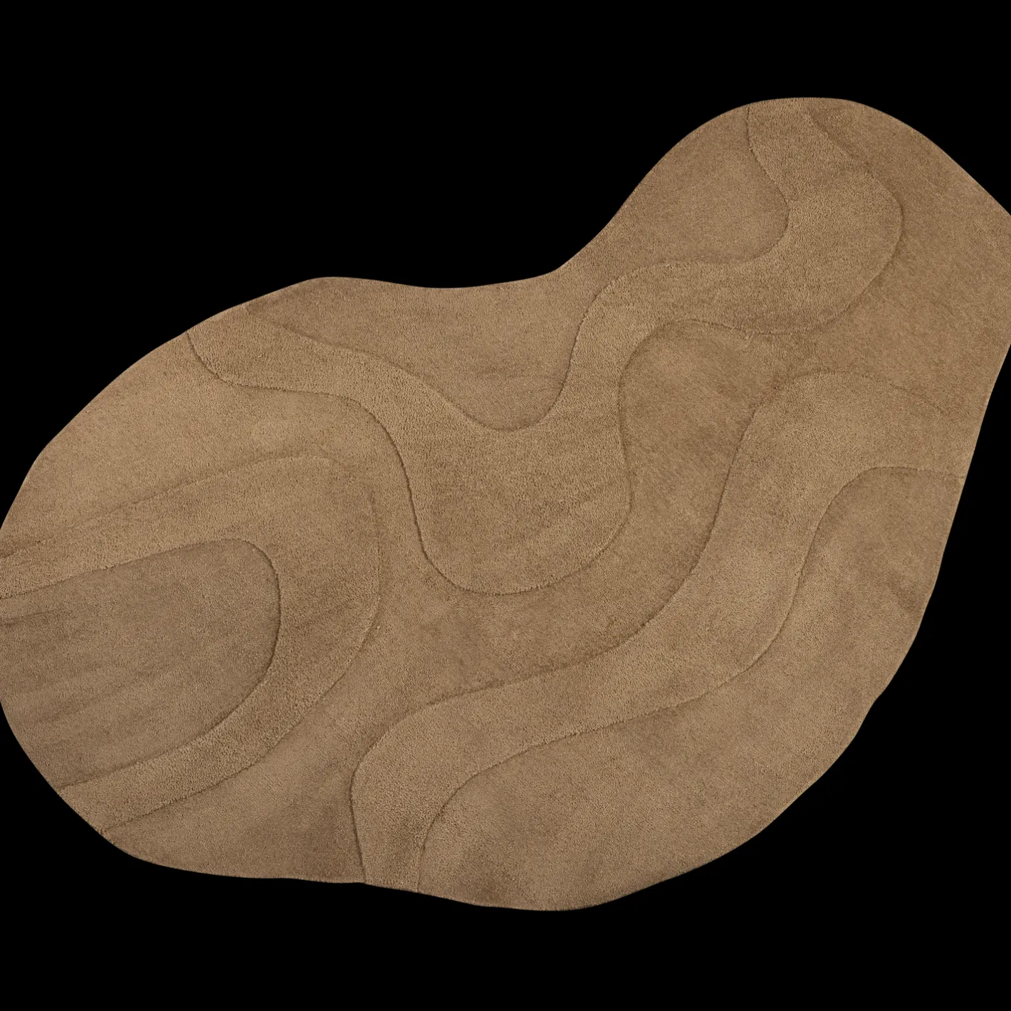 New WOOOD Alya Vloerkleed Pale Brown